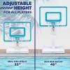 GoSports Splash Hoop Legend – Aqua or Black – Pool Basketball Hoop Game with Water Weighted Base, Adjustable Height, and Regulation Steel Rim(Aqua)
