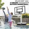 GoSports Splash Hoop Legend – Aqua or Black – Pool Basketball Hoop Game with Water Weighted Base, Adjustable Height, and Regulation Steel Rim(Black)