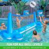 GoSports Splash Net Air, Inflatable Pool Volleyball Game – Includes Floating Net, Water Volleyballs and Ball Pump