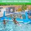 GoSports Splash Net Air, Inflatable Pool Volleyball Game – Includes Floating Net, Water Volleyballs and Ball Pump