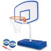 GoSports Splash Hoop Elite – Adjustable Height or Fixed Post – Pool Hoop Basketball Game with Water Weighted Base, Regulation Steel Rim and 2 Pool Basketballs(Elite Fixed – Blue)