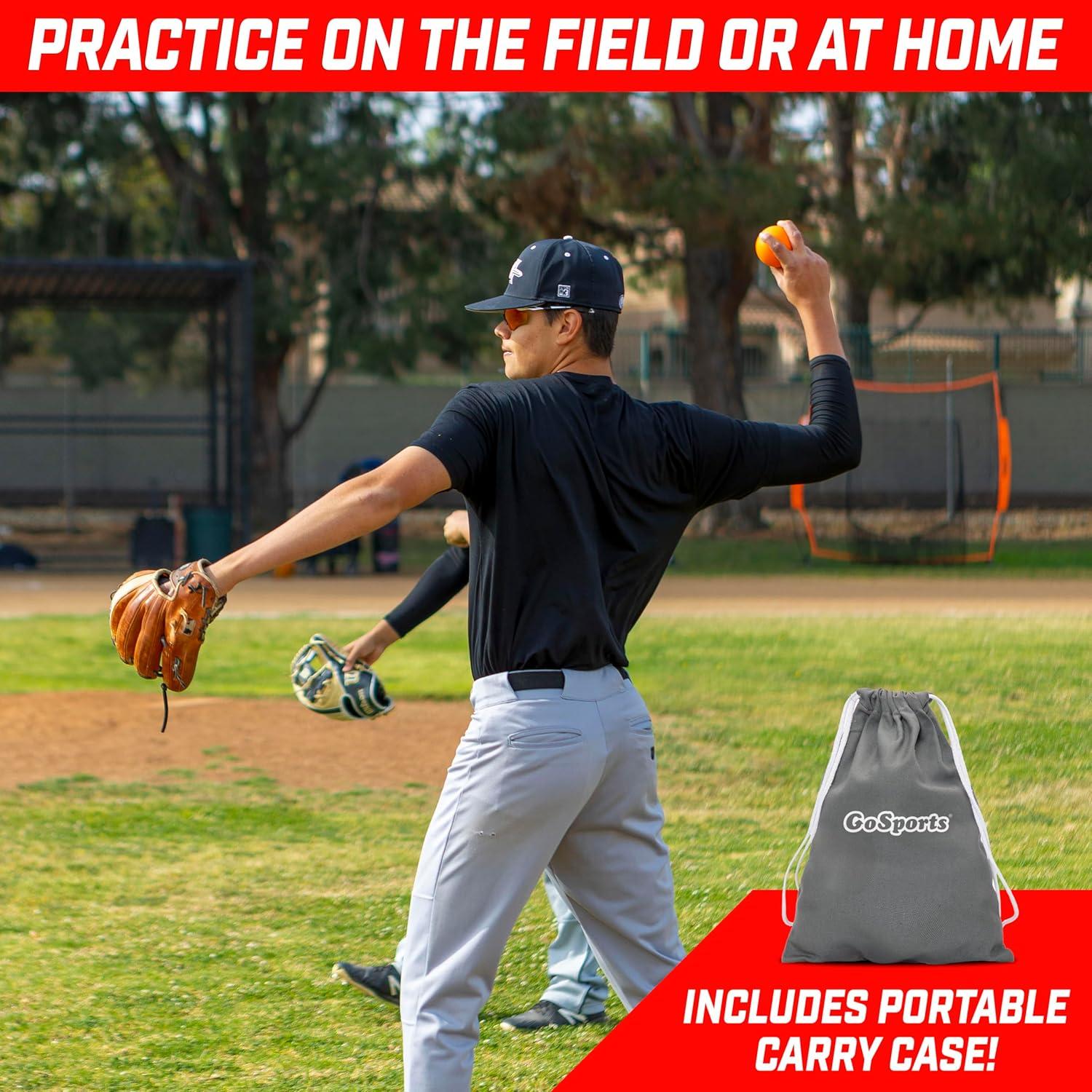 imageGoSports Plyometric Weighted Balls for Baseball ampamp Softball Training 6 Pack Choose Pro or Elite SetELITE Set