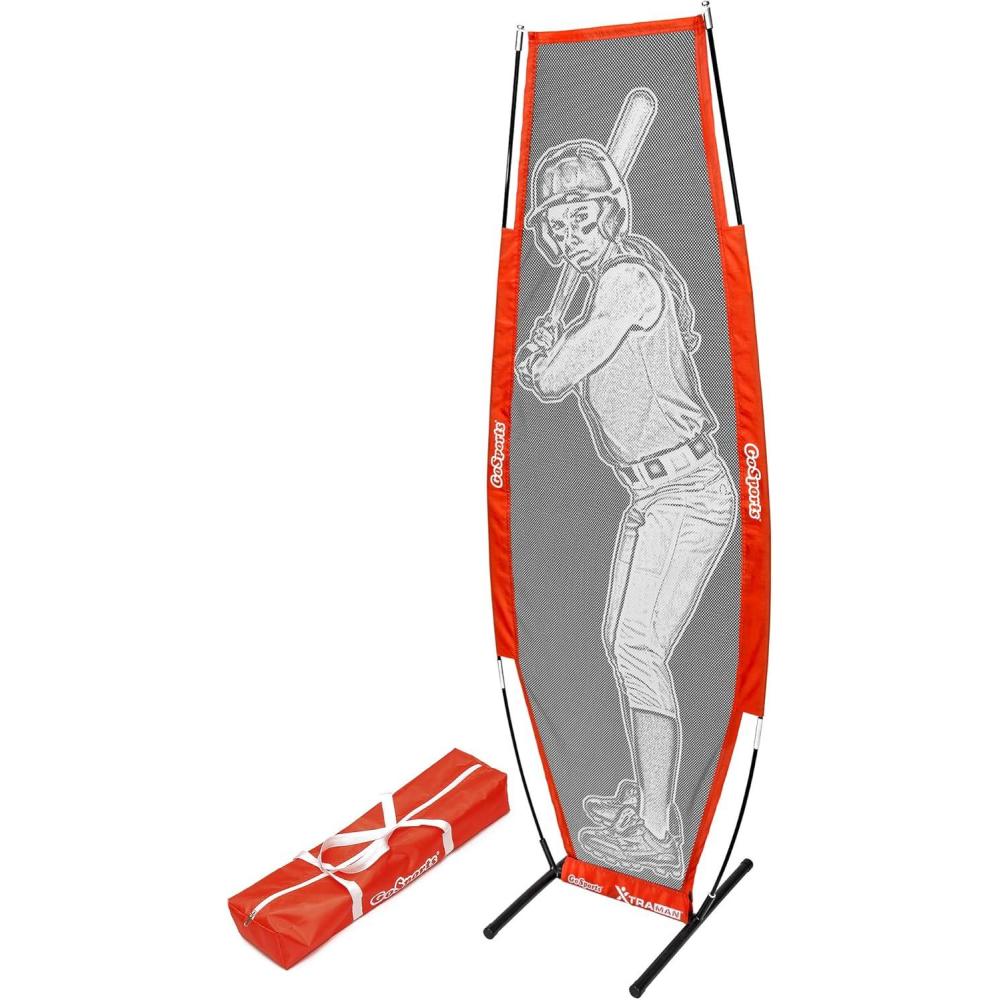 imageGoSports Baseball ampamp Softball Xtraman Dummy Batter Pitching Training Mannequin  Practice Pitching Aid for Improved Accuracy and SafetySoftball