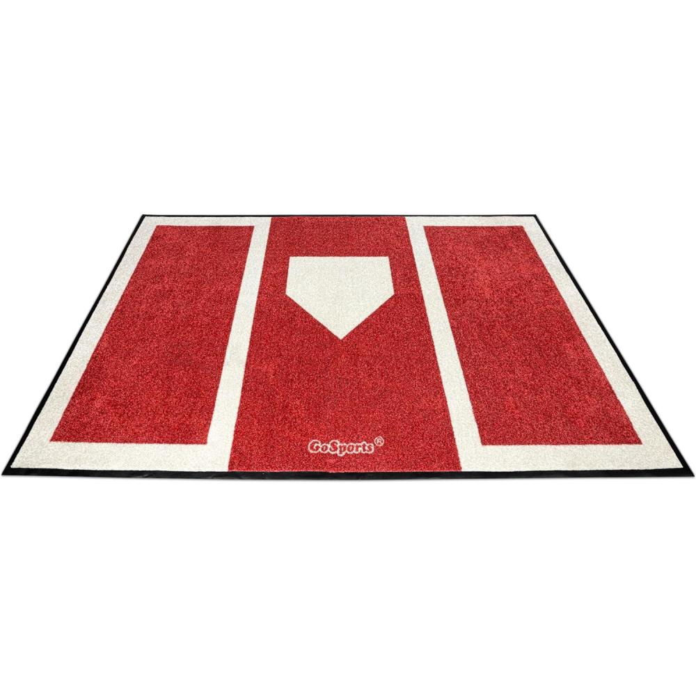 imageGoSports Baseball and Softball Hitting Mat for Batting Stance Practice 6 x 4 ft