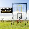 GoSports 6 x 4 ft Baseball & Softball Pitching and Fielding Rebounder – Pitch Back Net with 3 Target Zones