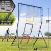 GoSports 6 x 4 ft Baseball & Softball Pitching and Fielding Rebounder – Pitch Back Net with 3 Target Zones