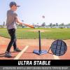 GoSports Baseball & Softball Batting Tees – Choose Jr. or Standard – Adjustable Rubber Hitting Tee(Jr. Black)