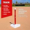 GoSports Baseball & Softball Batting Tees – Choose Jr. or Standard – Adjustable Rubber Hitting Tee(Standard Red)