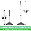 GoSports Baseball & Softball Pro Batting Tee with Heavy-Duty Tripod Base Design and Adjustable Height