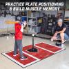GoSports Baseball and Softball Hitting Mat for Batting Stance Practice – 6 x 4 ft