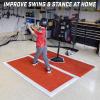 GoSports Baseball and Softball Hitting Mat with Batting Stance Alignment Guide – 6 x 4 ft