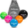 GoSports Plyometric Weighted Balls for Baseball & Softball Training 6 Pack – Choose Pro or Elite Set(ELITE Set)