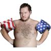 GoFloats Adult Water Wing Floaties – Own The Pool – Available in Multiple Designs (Novelty use only)(American Flag)