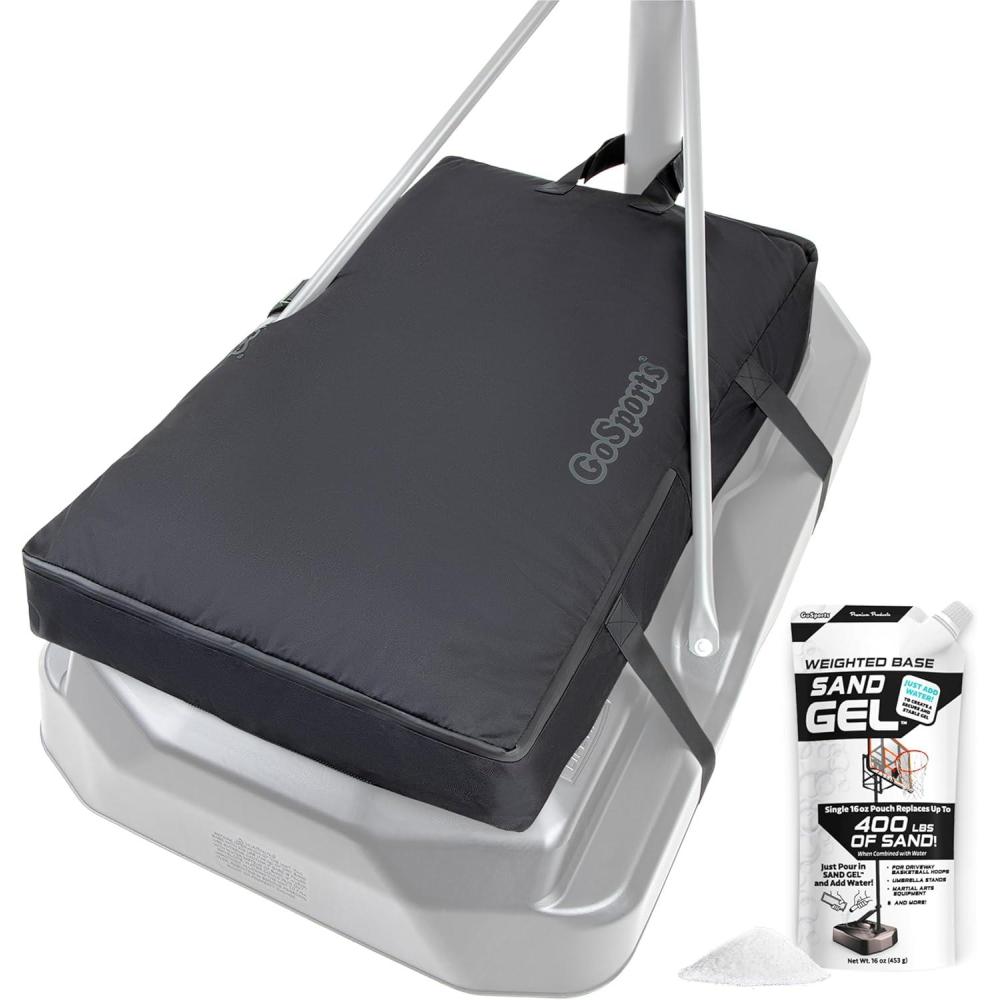 imageGoSports Basketball Hoop Weight for Base  Stable Premium AllWeather Sandbag Cover Holds Up to 300 lbs  Choose Sand Fill or Water FillWater Fill