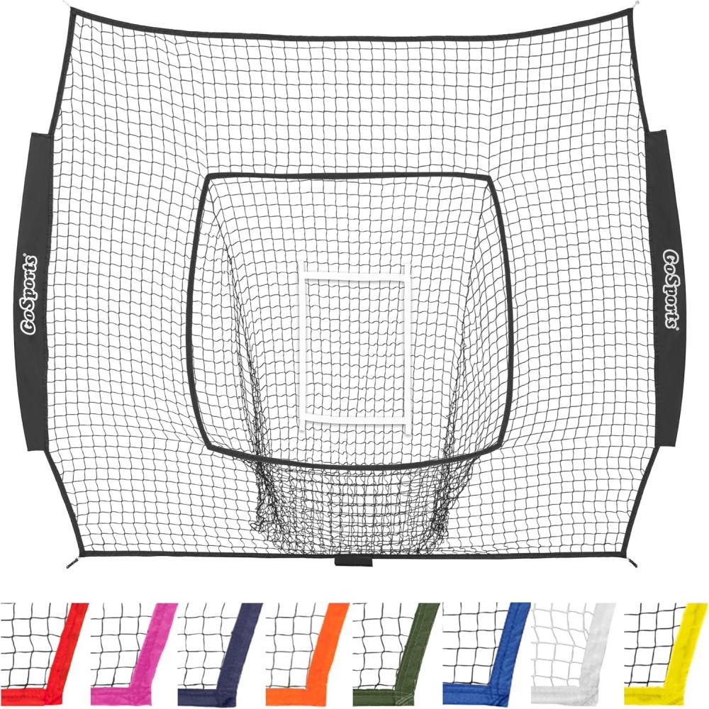 imageGoSports Replacement 7 x 7 ft Baseball Net  NET ONLY  Frame NOT Included  Choose Your ColorBlack