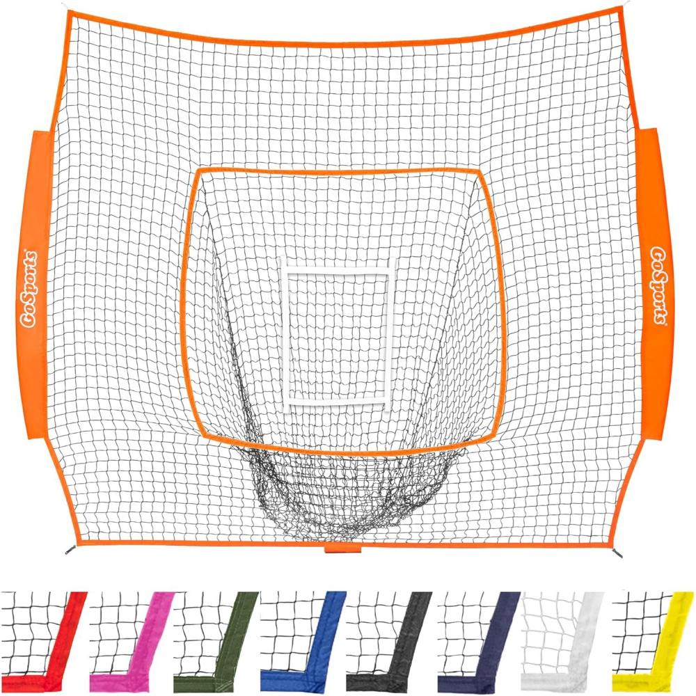 imageGoSports Replacement 7 x 7 ft Baseball Net  NET ONLY  Frame NOT Included  Choose Your ColorOrange