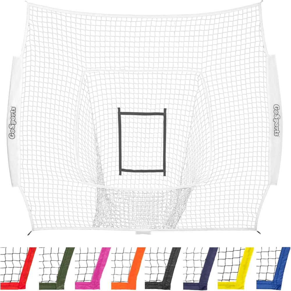 imageGoSports Replacement 7 x 7 ft Baseball Net  NET ONLY  Frame NOT Included  Choose Your ColorWhite