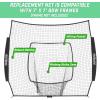 GoSports Replacement 7 x 7 ft Baseball Net – NET ONLY – Frame NOT Included – Choose Your Color(Black)