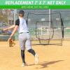 GoSports Replacement 7 x 7 ft Baseball Net – NET ONLY – Frame NOT Included – Choose Your Color(Black)