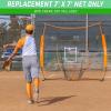 GoSports Replacement 7 x 7 ft Baseball Net – NET ONLY – Frame NOT Included – Choose Your Color(Orange)