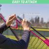 GoSports Replacement 7 x 7 ft Baseball Net – NET ONLY – Frame NOT Included – Choose Your Color(Pink)