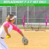 GoSports Replacement 7 x 7 ft Baseball Net – NET ONLY – Frame NOT Included – Choose Your Color(Pink)
