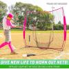 GoSports Replacement 7 x 7 ft Baseball Net – NET ONLY – Frame NOT Included – Choose Your Color(Pink)