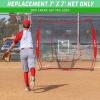 GoSports Replacement 7 x 7 ft Baseball Net – NET ONLY – Frame NOT Included – Choose Your Color(Red)
