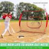 GoSports Replacement 7 x 7 ft Baseball Net – NET ONLY – Frame NOT Included – Choose Your Color(Red)