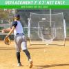 GoSports Replacement 7 x 7 ft Baseball Net – NET ONLY – Frame NOT Included – Choose Your Color(White)