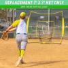 GoSports Replacement 7 x 7 ft Baseball Net – NET ONLY – Frame NOT Included – Choose Your Color(Yellow)