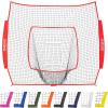 GoSports Replacement 7 x 7 ft Baseball Net – NET ONLY – Frame NOT Included – Choose Your Color(Red)