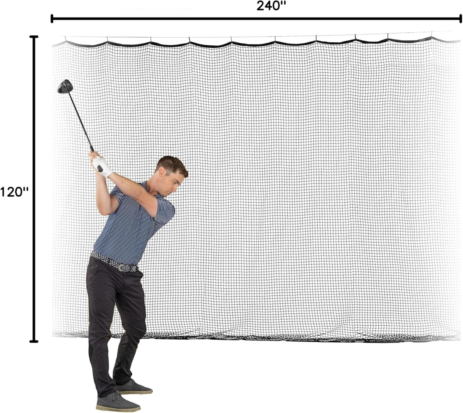 imageGoSports Sports Netting 10 ft 15ft 20ft Hitting Net for Golf Baseball Hockey Soccer LAX and More20 ft x 10 ft