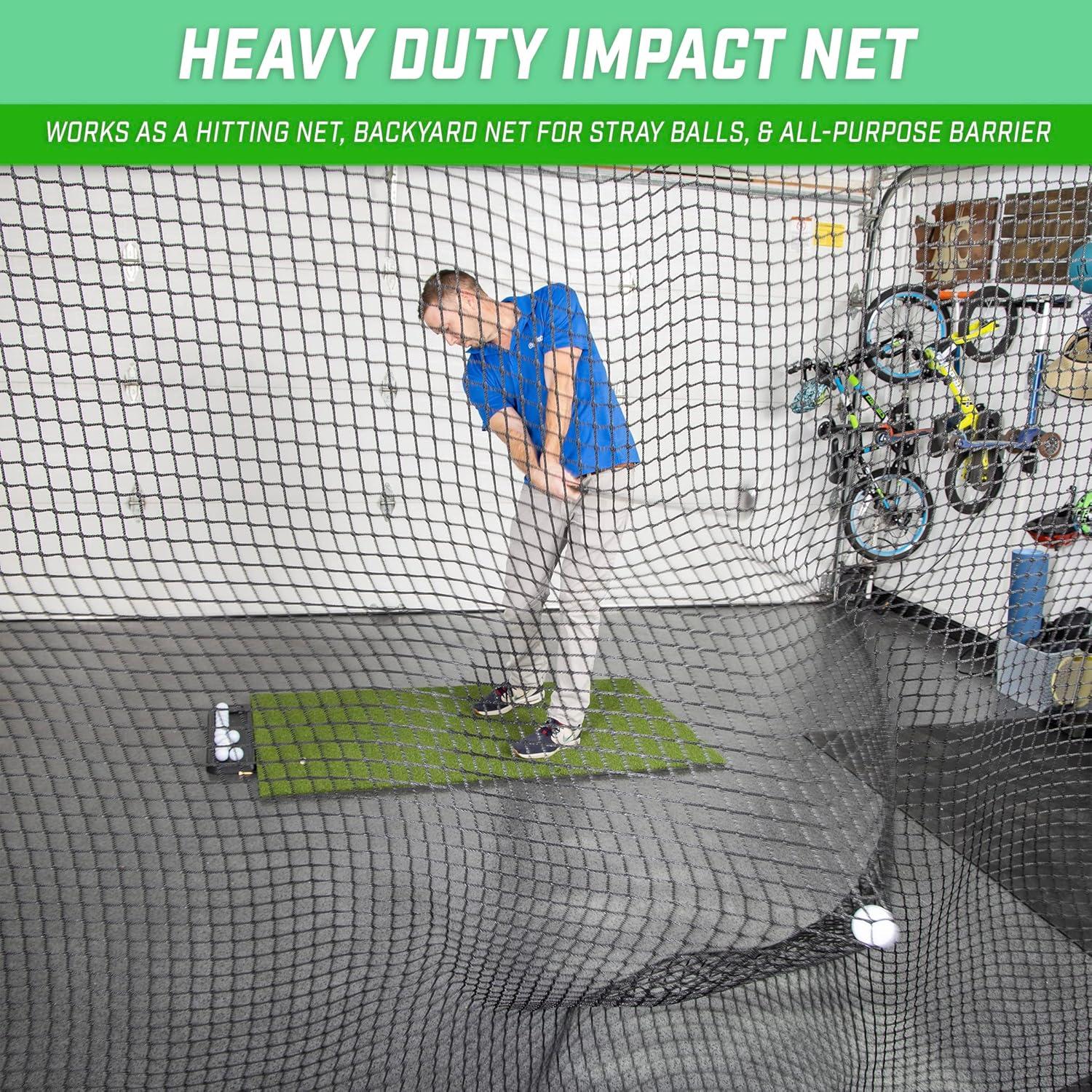 imageGoSports Sports Netting 10 ft 15ft 20ft Hitting Net for Golf Baseball Hockey Soccer LAX and More20 ft x 10 ft