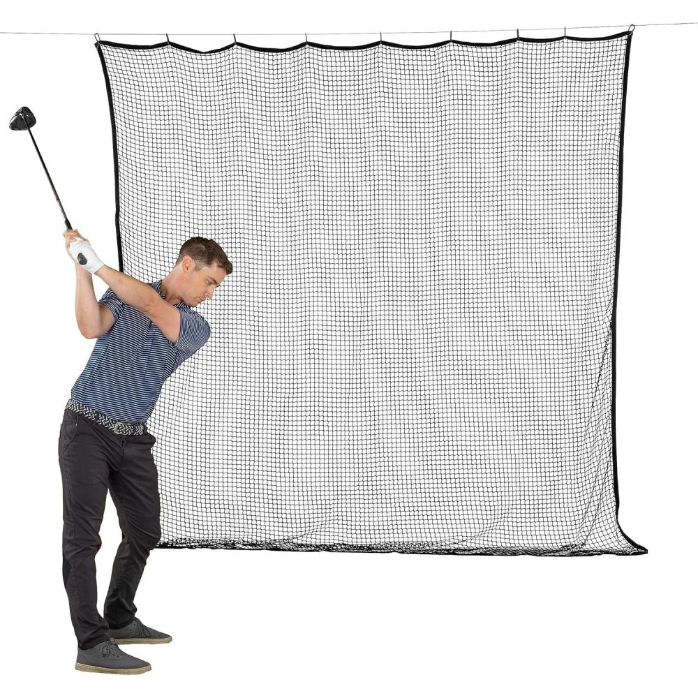 imageGoSports Sports Netting 10 ft 15ft 20ft Hitting Net for Golf Baseball Hockey Soccer LAX and More10 ft x 10 ft