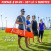 GoSports Slam X 4 Square Volleyball Game Set – 14 ft or 21 ft – Ultimate Backyard & Beach Game for All Skill Levels(21 x 21 ft)
