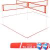 GoSports Slam X 4 Square Volleyball Game Set – 14 ft or 21 ft – Ultimate Backyard & Beach Game for All Skill Levels(21 x 21 ft)