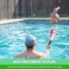 GoSports Lacrosse Floating Pool Goal Set – Includes Water Goal, 2 Sticks and 4 Soft Balls, Red