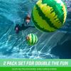 GoSports Splash Melon Pool Ball Party Toy – Includes Two 9 Inch Watermelons, Hose Fill Adapter, and 3 Needles
