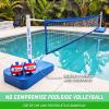 GoSports Splash Net Elite Pool Volleyball Game with Water Weighted Bases – Adjustable Net for Inground Pools