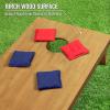 GoSports 4 ft x 2 ft Regulation Size Wooden Cornhole Boards Set with Light Brown Finish – Includes Carrying Case (Choose Your Colors)(Navy Blue & Red)