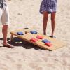 GoSports Bamboo Cornhole Toss Game Set with 8 Bean Bags & Carrying Case – Choose Regulation or Tailgate Size Boards(Regulation Size (4ft x 2ft))