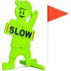 GoSports Kids at Play Safety Sign for Street- High Visibility Slow Down Sign for Neighborhoods with Flag