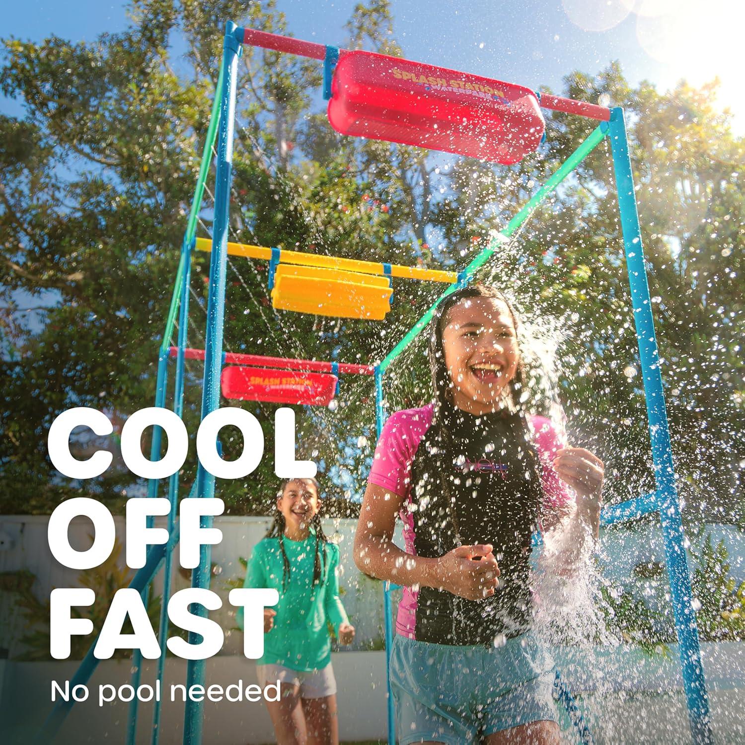 image:imageGoSports Splash Station Waterpark XL Backyard Water Park for Kids Outdoor Water Play Equipment with Sprinklers amp Buckets