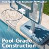 Coast Modern Pool Basketball Hoop with Adjustable Height – Poolside Basketball Hoop with Weighted Base, Premium Acrylic Backboard, & 18″ Steel Rim