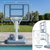 Coast Modern Pool Basketball Hoop with Adjustable Height – Poolside Basketball Hoop with Weighted Base, Premium Acrylic Backboard, & 18″ Steel Rim