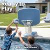 Coast Modern Poolside Basketball Hoop – Premium Outdoor Pool Basketball Hoop with 2 Water Basketballs and Ball Pump
