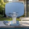 Coast Modern Poolside Basketball Hoop – Premium Outdoor Pool Basketball Hoop with 2 Water Basketballs and Ball Pump