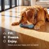GoSports Pets PupsCream Frozen Dog Treat Holder – Dog Enrichment Fill and Freeze Bone Station – Helps Keep Dogs Busy – Blue