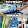 GoSports Splash Skip Floating Pool Cornhole Game – Stone Skipping Swimming Pool Game for Adults & Family – Water Cornhole Game for Pools & Lakes